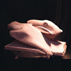 Crow eating Heron -Rosso di Laguna