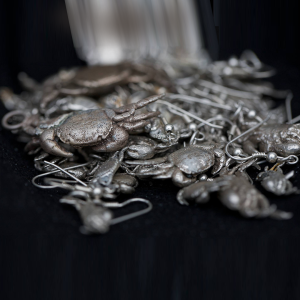 Crabs - cast silver