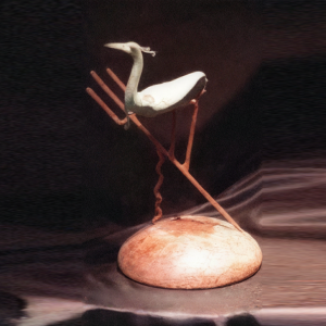 Neptunes bird - cast bronze and welded steel